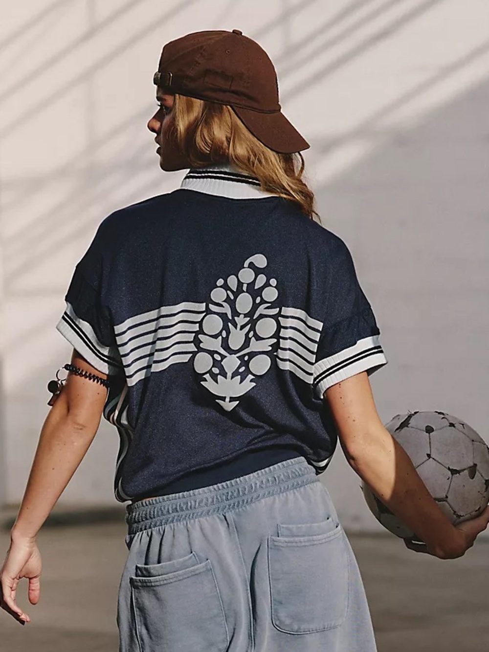 FP Movement by Free People Navy Blue Short Sleeve Athletic Tee